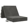 vidaXL Divano Letto Pieghevole 90 x 67 x 45 cm Grigio Scuro