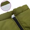 vidaXL Cappotto Cani Imbracatura Impermeabile Riflettente Verde L44
