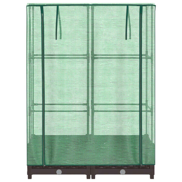 vidaXL Letto Rialzato con Copertura Serra Effetto Rattan 80x40x123 cm