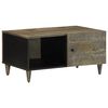 vidaXL Tavolino da Salotto Grigio Chiaro 80x50x40 cm Legno di Mango