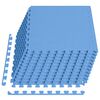 vidaXL Tappetino a Incastro 12 pz 4,32 m&sup2; in Schiuma EVA Blu