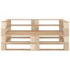 vidaXL Divano da Giardino a Pallet 2 Posti in Legno