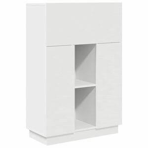 vidaXL Scrivania Bianco 71,5 x 31,5 x 106,5 cm Legno multistrato
