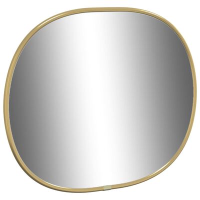vidaXL Specchio da Parete Dorato 30x25 cm