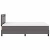 vidaXL Struttura letto con materasso con materasso Grigio 120 x 190 cm