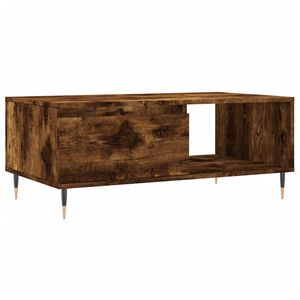 vidaXL Tavolino da Salotto Rovere Fumo 90x50x36,5 cm Legno Multistrato