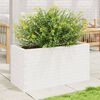 vidaXL Fioriera da Giardino Bianca 90x40x45,5cm Legno Massello di Pino