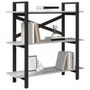 vidaXL Libreria Grigio Sonoma 100 x 33,5 x 102 cm Legno multistrato