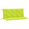 vidaXL Cuscini per Panca 2 pz Verde Intenso 120x50x7 cm Tessuto Oxford