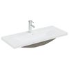 vidaXL Mobile Lavabo Integrato Bianco Rovere Sonoma Legno Multistrato