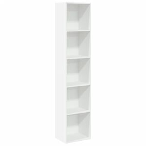 vidaXL Libreria Bianca 40x30x189 cm in Legno Multistrato