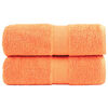 vidaXL Asciugamani Premium SOLUND 2 pz Arancione 30x30 cm 600 g/m&sup2;