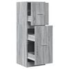 vidaXL Armadietto da Farmacia Grigio Sonoma 40x41x118 cm in Truciolato