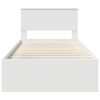 vidaXL Struttura del letto Bianco 100 x 200 cm Pino massello