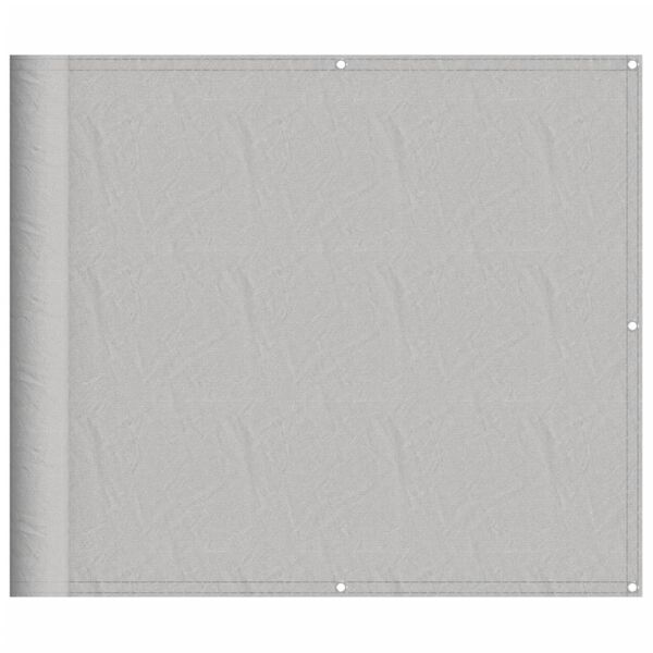 vidaXL Paravento Balcone Grigio chiaro 90x500cm 100% Poliestere Oxford