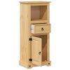 vidaXL Mobile da Bagno Corona 45x33x110 cm in Legno Massello di Pino