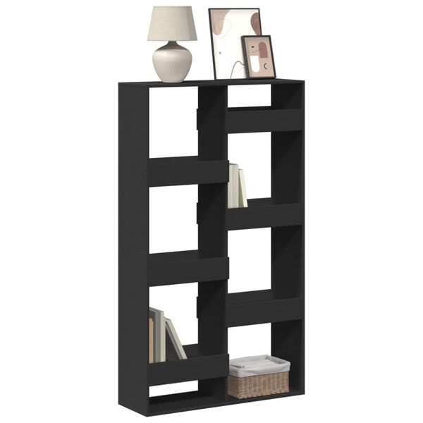 vidaXL Libreria Nera 100x33x175 cm in Legno Multistrato