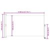 vidaXL Tenda da Sole Laterale Retrattile per Patio 140x300 cm Rossa