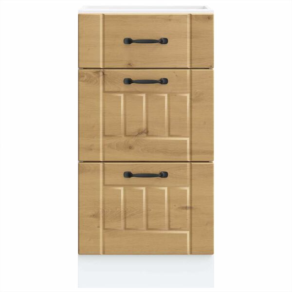 vidaXL Base da Cucina Lucca Rovere Artigianale in Legno Multistrato