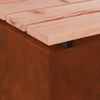 vidaXL Panchina da giardino Ruggine 40 x 40 x 43 cm acciaio corten