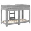 vidaXL Letto a Castello per Bambini Grigio Sonoma 80 x 160 cm