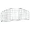 vidaXL Cesto Gabbione ad Arco 150x30x40/60 cm Ferro Zincato