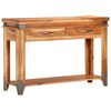 vidaXL Tavolo Console 110x34x74 cm in Legno Massello di Acacia