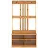 vidaXL Albero da Ingresso SANDNES 87x40x159,5 cm in Legno di Pino