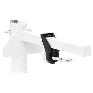 vidaXL Morsetto per Ombrellone da Balcone Bianco 38 mm in Acciaio