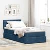 vidaXL Letto con contenitore e materasso con materasso Blu 90 x 200 cm