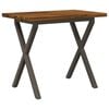vidaXL Tavolo da pranzo quadrato 90 x 55 x 75 cm