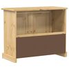 vidaXL Mobile Lavabo da Bagno Corona 73x33x60cm Legno Massello di Pino