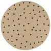 vidaXL Tappeto Lavorato a Mano in Juta con Stampa a Triangoli 90 cm