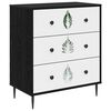 vidaXL Cassettiera HANAU Stampa foglia verde 66 x 36,5 x 76 cm