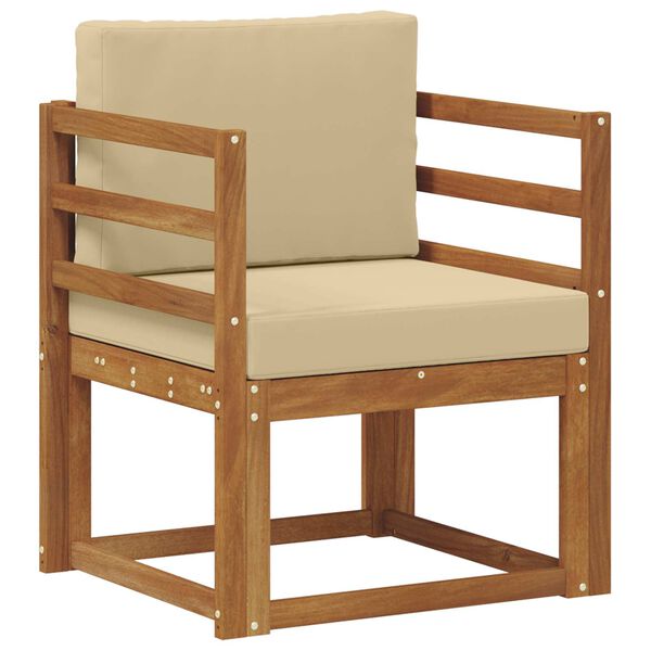 vidaXL Divano da esterno Legno di Acacia Massello e Poliestere