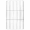 vidaXL Griglia 67 x 40 cm Acciaio Inox Argento