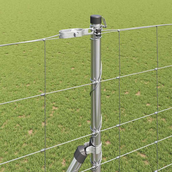 vidaXL Palo della recinzione Zincato 25 x 1,6 m Acciaio