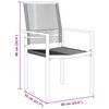 vidaXL Set da Pranzo per Giardino 3 pcs Nero