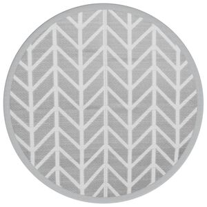 vidaXL Tappeto da Esterno ARAKIL Grigio &Oslash;160 cm in PP