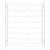 vidaXL Portabottiglie per 48 Bottiglie Bianco in Metallo