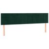 vidaXL Testiera Verde Scuro 160x5x78/88 cm in Velluto