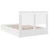 vidaXL Letto con Contenitore Bianco 140 x 190 cm Legno multistrato