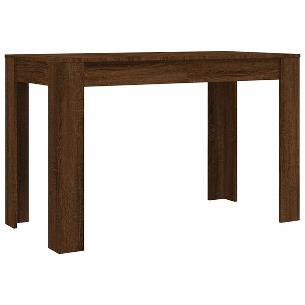 vidaXL Tavolo da Pranzo Rovere Marrone 120x60x76 cm Legno Multistrato