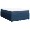 vidaXL Giroletto a Molle con Materasso Blu 140x200 cm in Tessuto