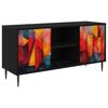 vidaXL Mobile TV HEESCH 102 x 33 x 51 cm Rovere Nero