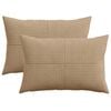 vidaXL Federa 2 pcs ALMELO Marrone 30 x 50 cm corduroy