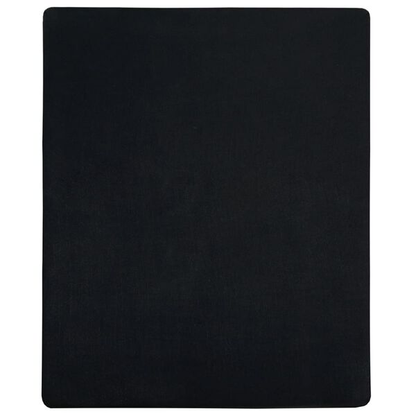 vidaXL Lenzuolo con Angoli Jersey Nero 90x200 cm Cotone