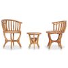 vidaXL Set da Bistrot da Giardino 3 pz in Legno Massello di Teak