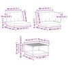 vidaXL Set di divani da esterno 11 pcs Grigio Naturale e Chiaro