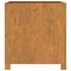 vidaXL Fioriera con Gambe Ruggine 50x50x50 cm Acciaio Corten